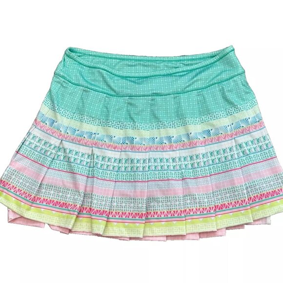 Lucky in Love Mint and Pink Mini Skirt - Picture 3 of 9